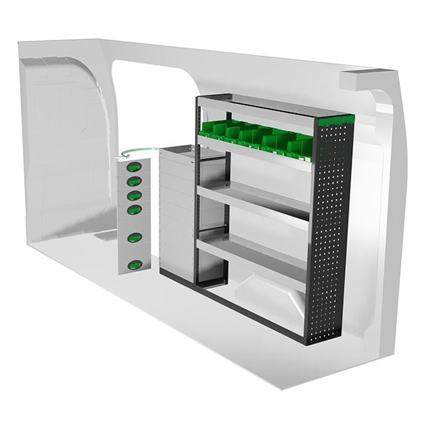 Aménagement métal côté droit équipement pour utilitaire Maxus DelIVer9 2023 