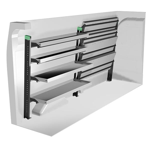 Aménagement métal côté gauche équipement pour utilitaire Maxus DelIVer9 2023 