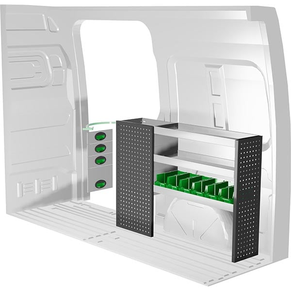 Aménagement métal côté droit équipement pour utilitaire Mercedes Sprinter III 2018 