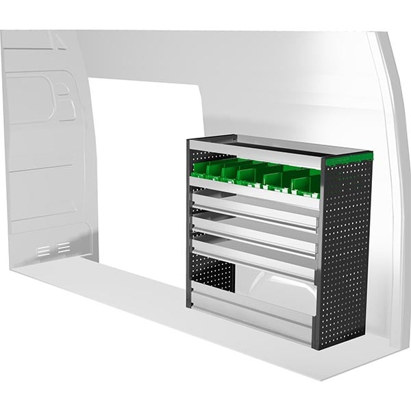 Aménagement métal côté droit équipement pour utilitaire Mercedes Sprinter III 2018 