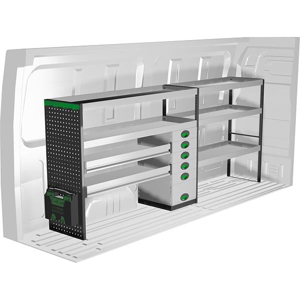 Aménagement métal côté gauche équipement pour utilitaire Mercedes Sprinter III 2018 