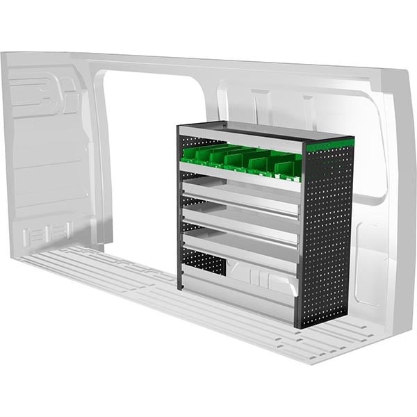 Aménagement métal côté droit équipement pour utilitaire Mercedes Sprinter III 2018 