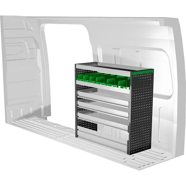 Aménagement métal côté droit équipement pour utilitaire Mercedes Esprinter 2020 