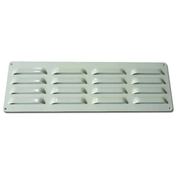 Grille d'aération en alu blanc vendu à l'unité équipement pour utilitaire
