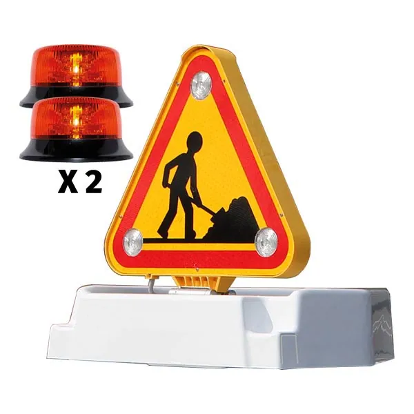 Kit barre 1600mm triflash électrique 2 gyro équipement pour utilitaire