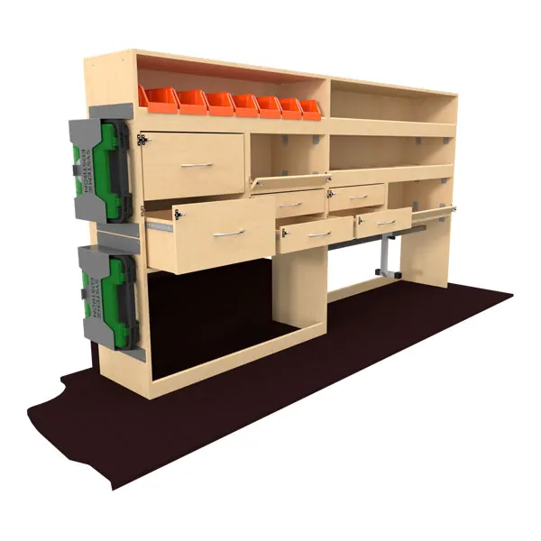 Kit complet Optipro pour menuisier équipement pour utilitaire Volkswagen Transporter 7 