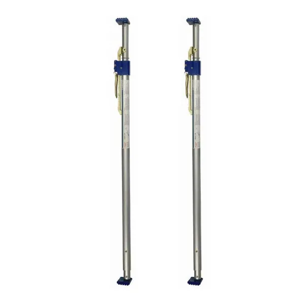 Lot de 2 Barres d'arrimage à patins L=1600 à 2280mm équipement pour utilitaire