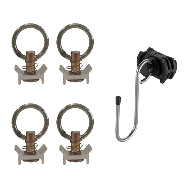 Pack 4 pions aéro simples + 1 pion à crochet équipement pour utilitaire