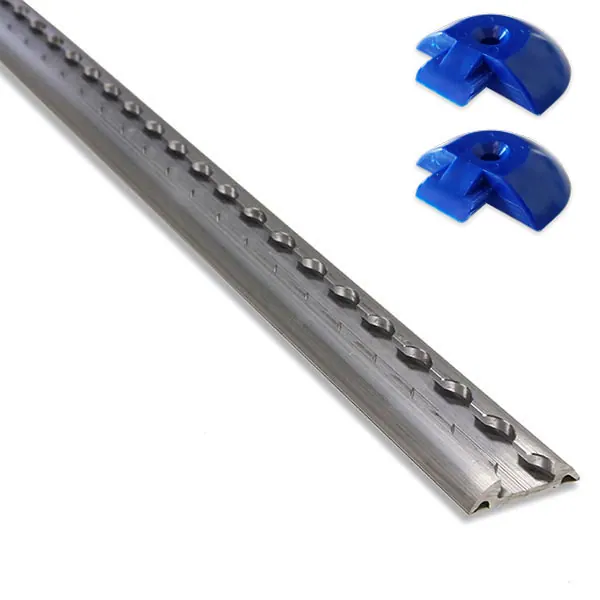 Rail aéro semi circulaire 1m + 2 embouts équipement pour utilitaire