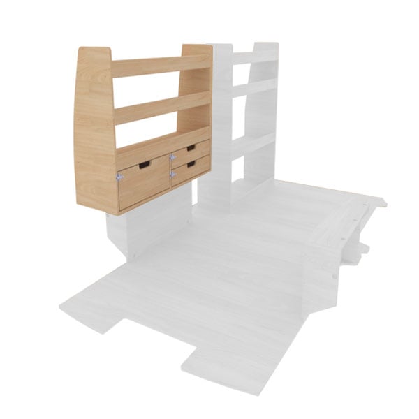 Casier Arrière Gauche avec Tiroirs équipement pour utilitaire Toyota Proace II Electric 2020 