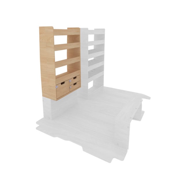 Casier Arrière avec Tiroirs équipement pour utilitaire Nissan Primastar 2021 