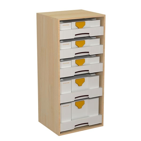 Meuble  H=1006mm - 5 tiroirs + 5 Systainers équipement pour utilitaire