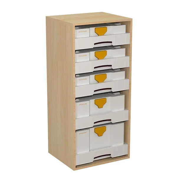 Meuble  H=1006mm - 5 tiroirs + 5 Systainers équipement pour utilitaire