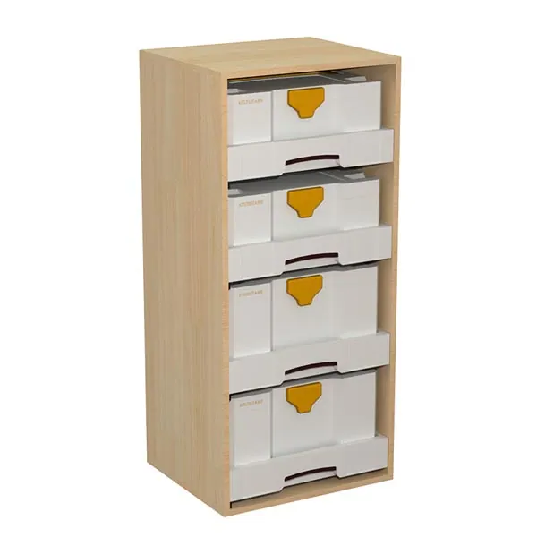 Meuble  H=1006mm - 4 tiroirs + 4 Systainers équipement pour utilitaire