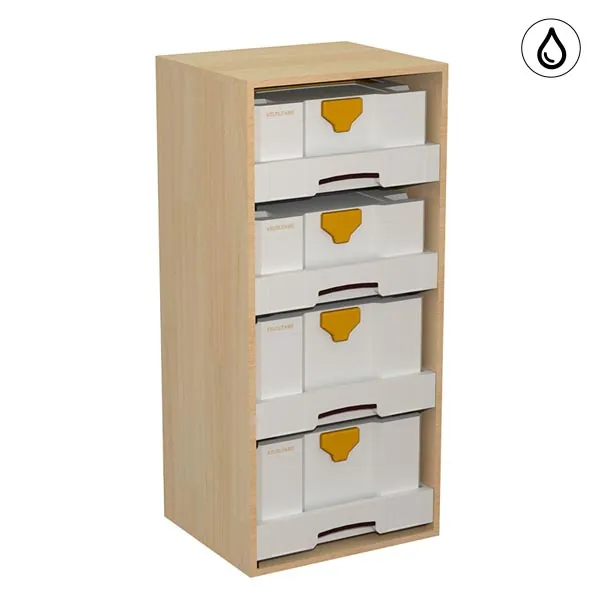 Meuble  H=1006mm - 4 tiroirs + 4 Systainers équipement pour utilitaire