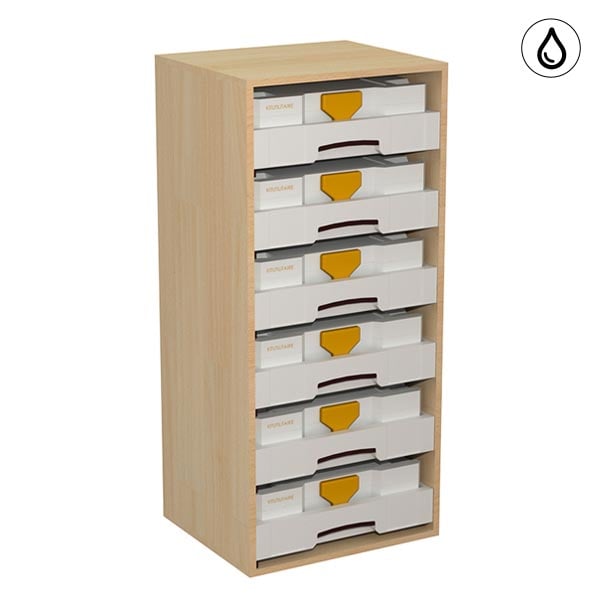 Meuble  H=1006mm - 6 tiroirs + 6 Systainers T1 équipement pour utilitaire