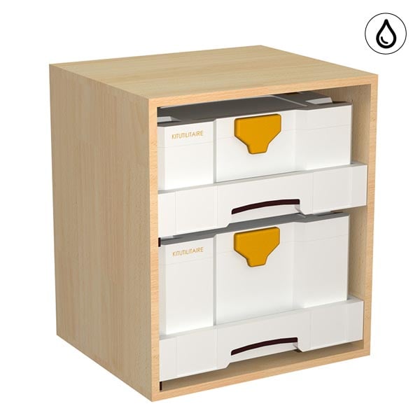 Meuble  H=526mm - 2 tiroirs + 2 Systainers équipement pour utilitaire