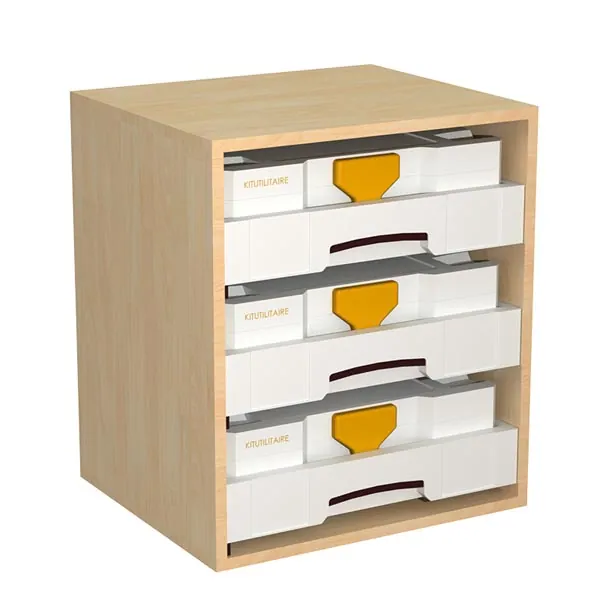 Meuble  H=526mm - 3 tiroirs + 3 Systainers T1 équipement pour utilitaire