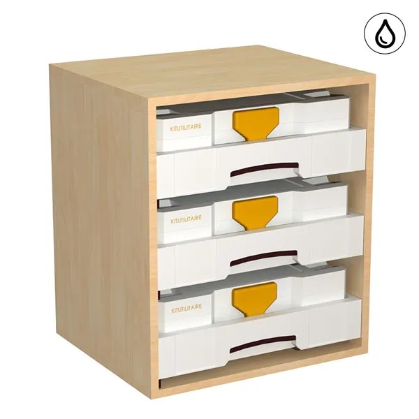 Meuble  H=526mm - 3 tiroirs + 3 Systainers T1 équipement pour utilitaire