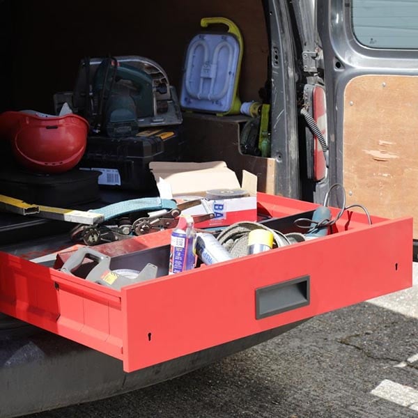 Tiroir haute sécurité en acier TREKDOR 980x1105x200 équipement pour utilitaire