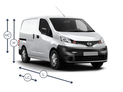 Dimensions Nissan NV200