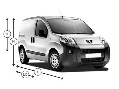 Dimensions Peugeot Bipper