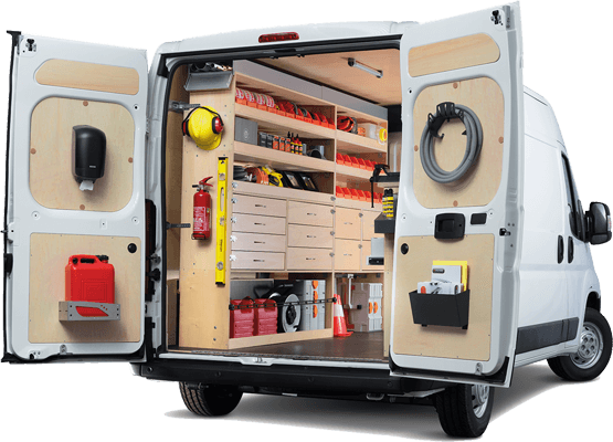 Aménagement pour véhicule de maintenance : Devis sur Techni-Contact -  Aménagement fourgon maintenance flexible hydraulique