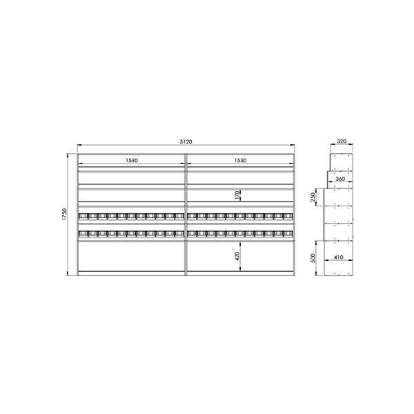 Kit complet gauche pour Master 4 et Interstar 2024 L3H2