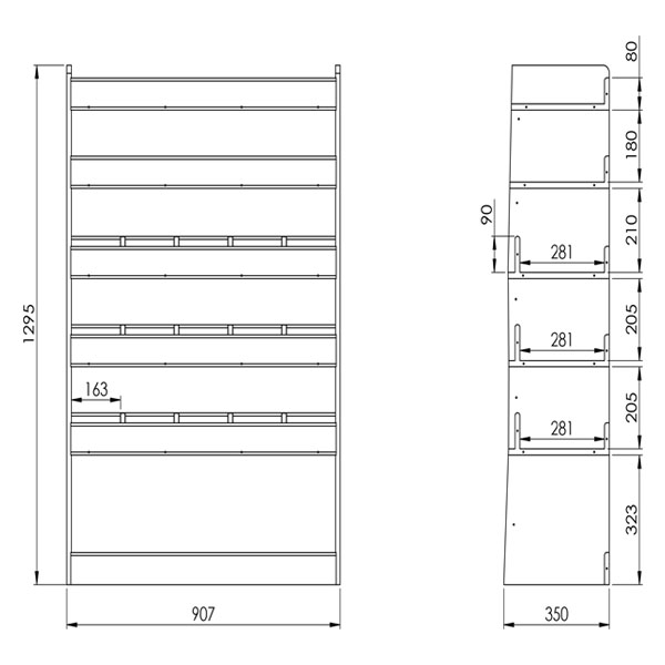Rangement avant gauche pour FIAT, NISSAN, RENAULT et OPEL, L1H1 et L1H2