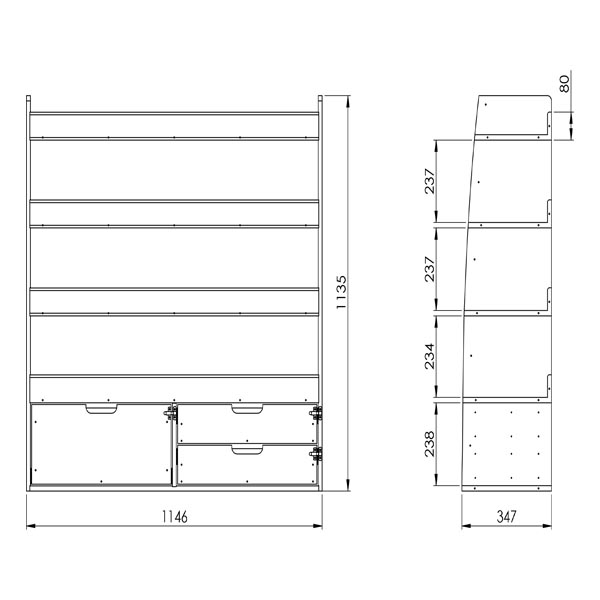 étagère de rangement pour Renault Master 4 et Nissan Interstar 2024