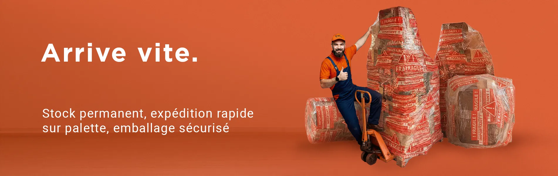 Aménagement préparé pour l'expédition