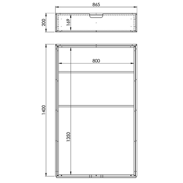 Plan double plancher arrière sans coulisse pour KIA PV5
