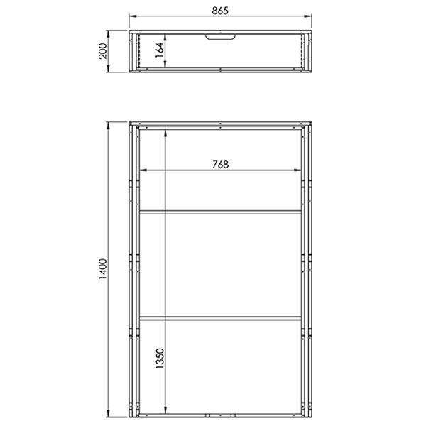 Plan double plancher arrière avec coulisse pour KIA PV5