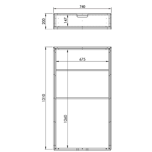 Plan double plancher latéral sans coulisse pour KIA PV5
