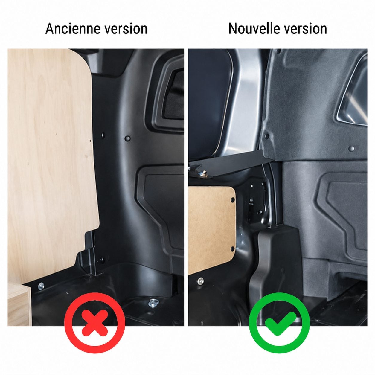 Comparaison des versions de cabines approfondies nouvelle version ok
