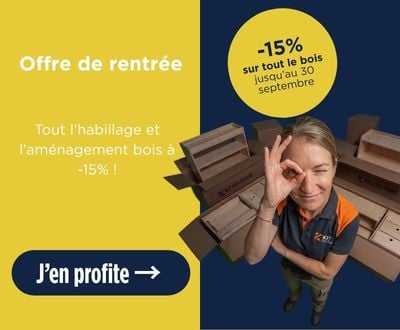 promo -15% sur l'habillage et l'aménagement bois pour utilitaire